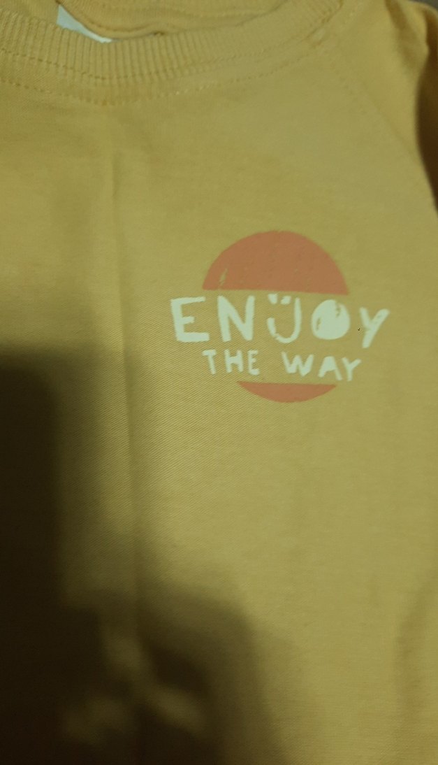 5 adet zara marka tşortlar tek 55 tlSarı Uzun Kollu Erkek Tişört - Görsel 3