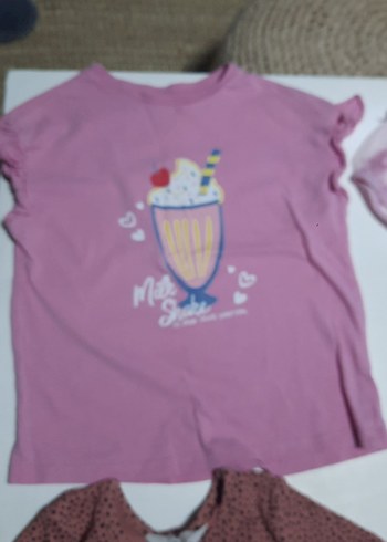 4 adet kız çocuk kısa kollu tişört Koton LCW tane 60 4tane 100tl - Görsel 11