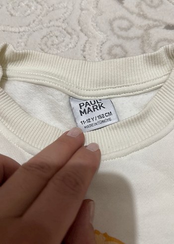 Paulmark Pastel Kahverengi Ayıcık Oyuncak Baskılı Sweatshirt