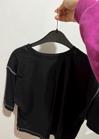 Siyah Baskılı Boston Tişört - Görsel 5