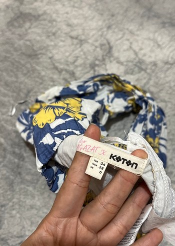 Tek Kollu Çiçekli Kadın Crop Top - Görsel 5