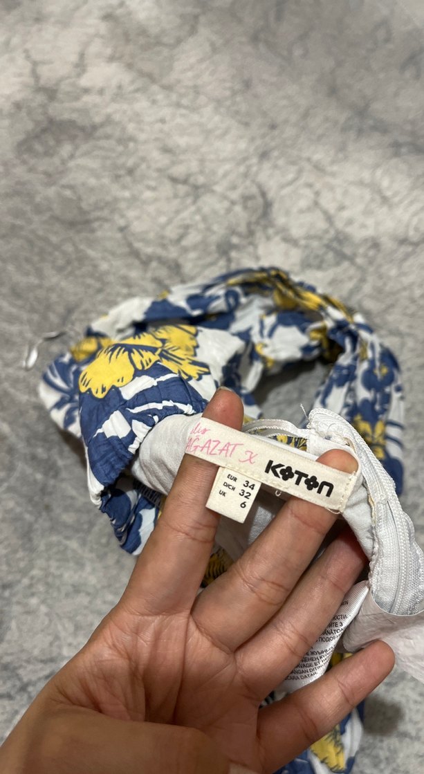 Tek Kollu Çiçekli Kadın Crop Top - Görsel 5