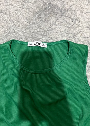 Yeşil Atlet Crop Top - Görsel 3