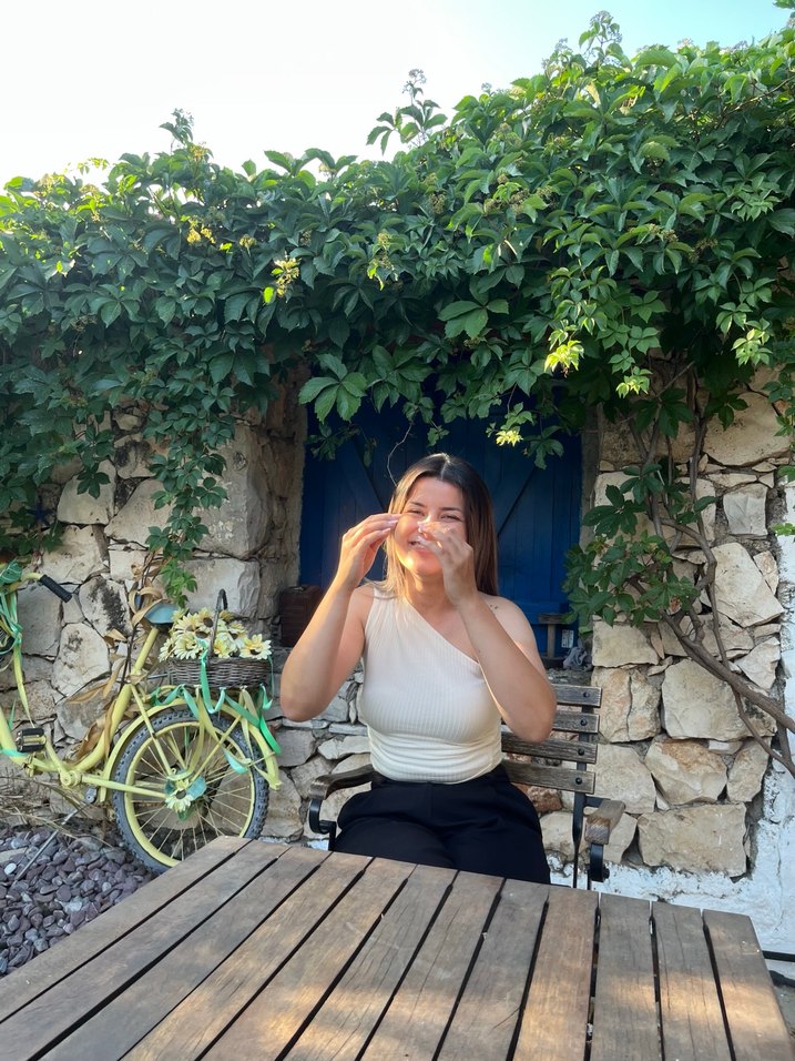 Beyaz Straplez Mini Pamuklu Elbise - Görsel 2