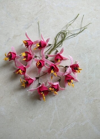 İğne oyası küpeli - Görsel 5