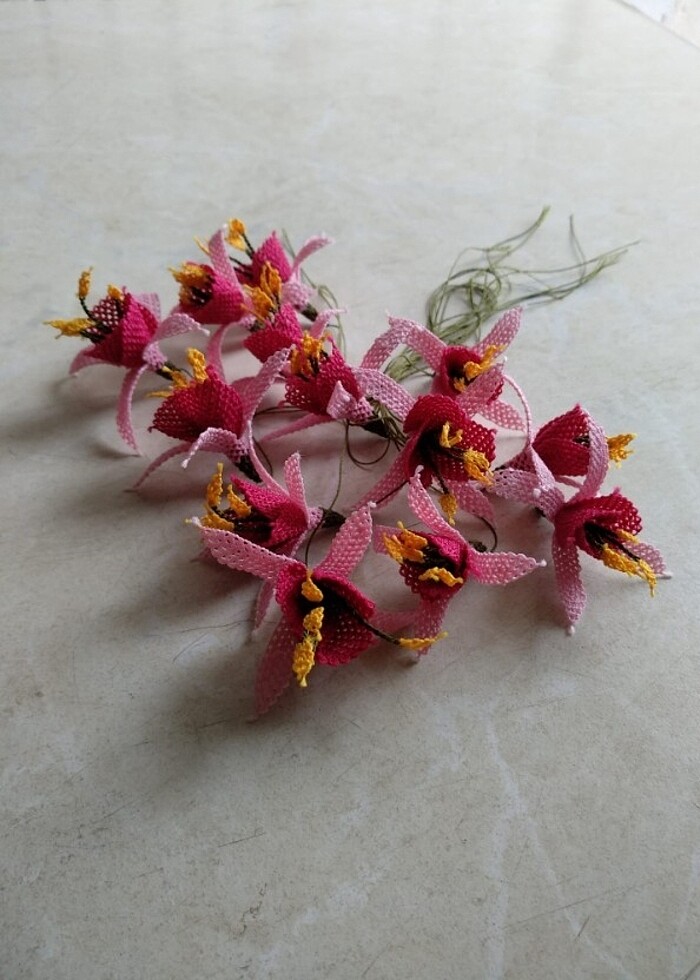 İğne oyası küpeli - Görsel 3