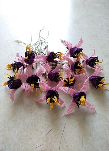 İğne oyası küpeli model - Görsel 3