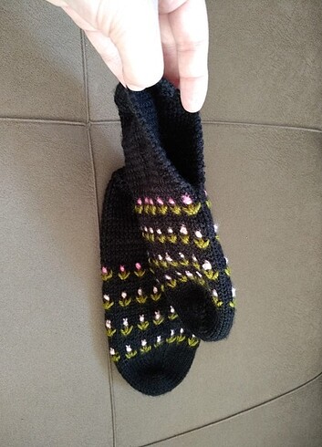 Kadın örme patik - Görsel 2