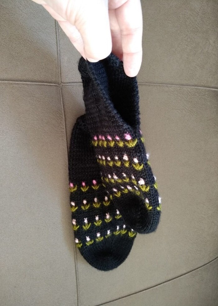 Kadın örme patik - Görsel 2