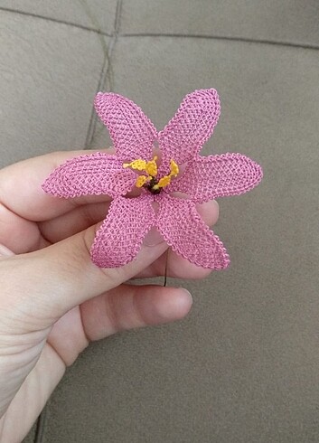 İğne oyası zambak modeli - Görsel 2