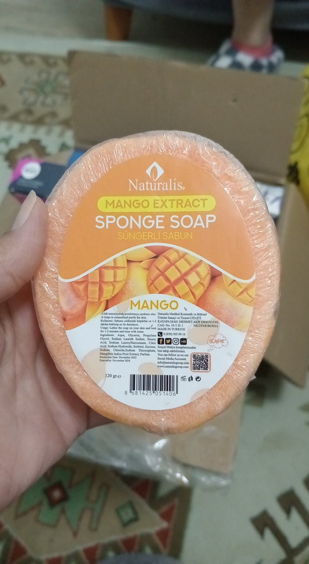 Naturalis Mango Ekstraktlı Sünger Sabun - Görsel 2