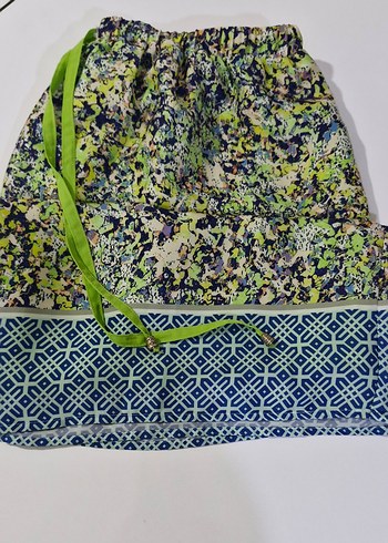 Bohem Renkli Bağcıklı  Etek - Görsel 2