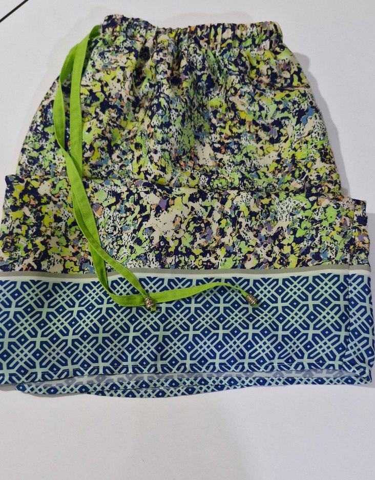 Bohem Renkli Bağcıklı  Etek - Görsel 2