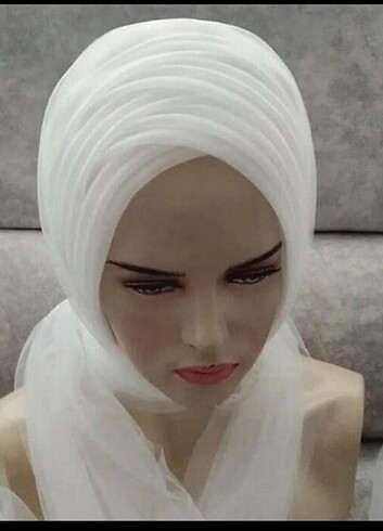 Hazır duvak eşarp 