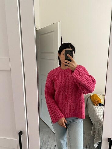 Trendyol & Milla Pembe kazak