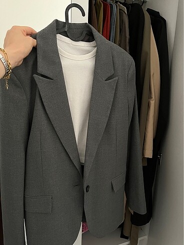 Defacto Defacto gri blazer ceket