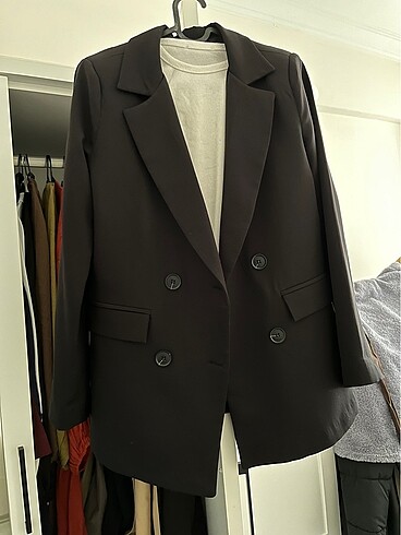 Siyah blazer ceket
