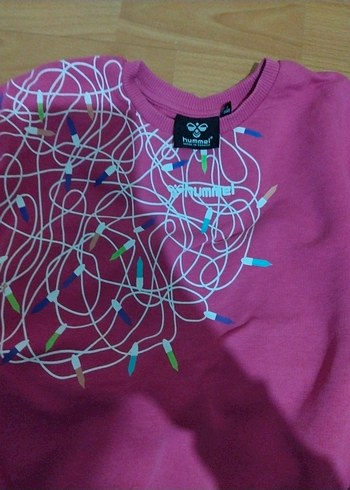 Kız Çocuk Pembe Baskılı Sweatshirt ve Siyah Eşofman - Görsel 6