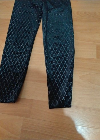 siyah Payetli kız çocuk tayt - Görsel 2