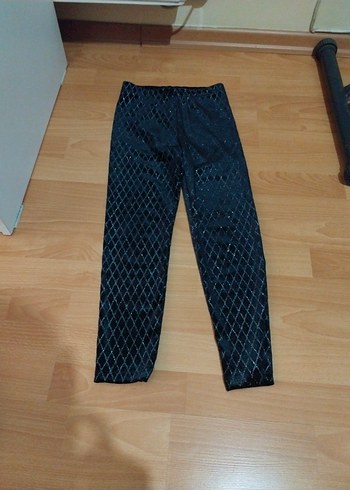 siyah Payetli kız çocuk tayt - Görsel 4