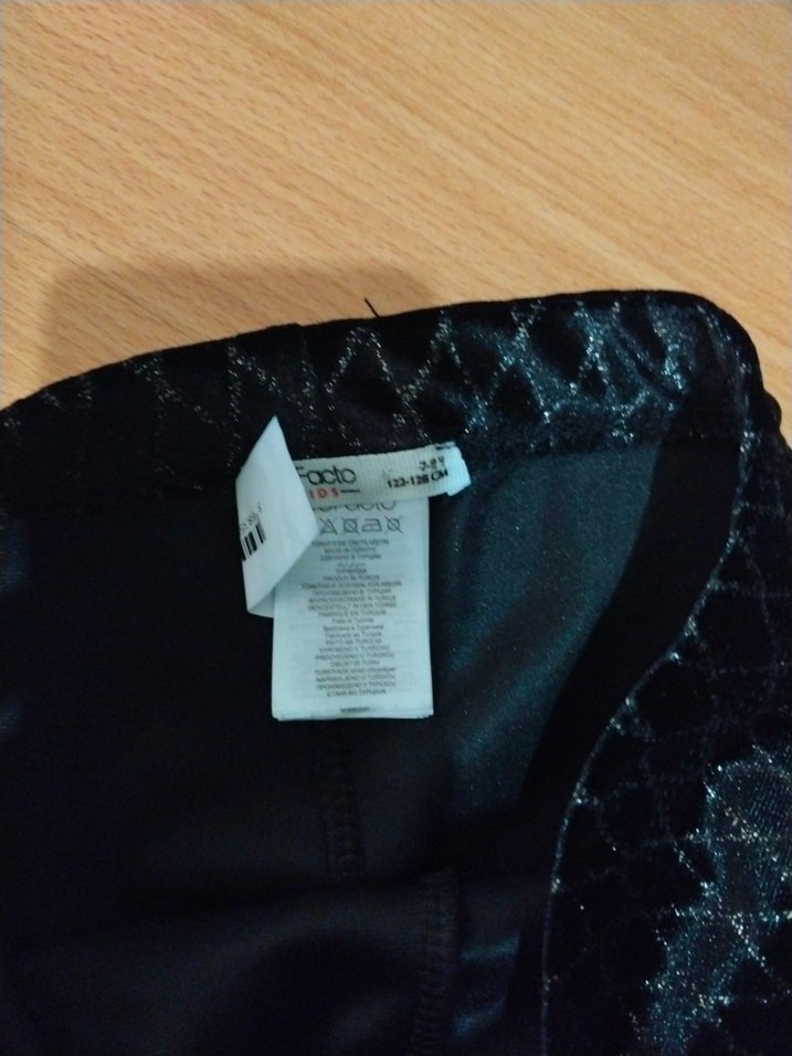 siyah Payetli kız çocuk tayt - Görsel 3