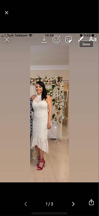 Diğer Kırık beyaz nişan elbisesi