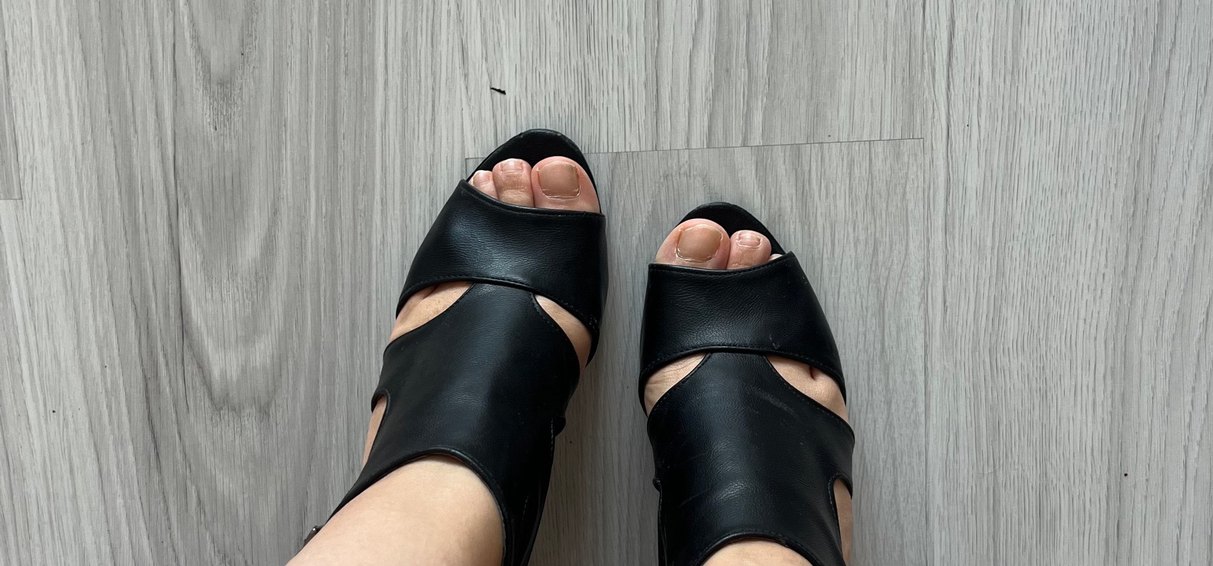 Siyah Kadın Platform Topuklu Sandalet - Görsel 3