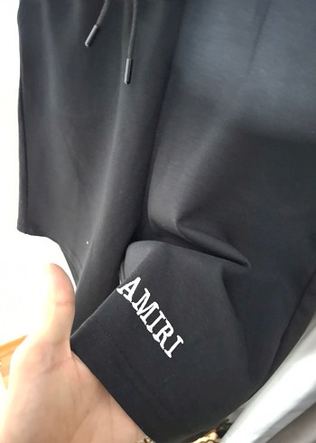 Siyah Baskılı Kısa Kollu Oversize şört takım - Görsel 9