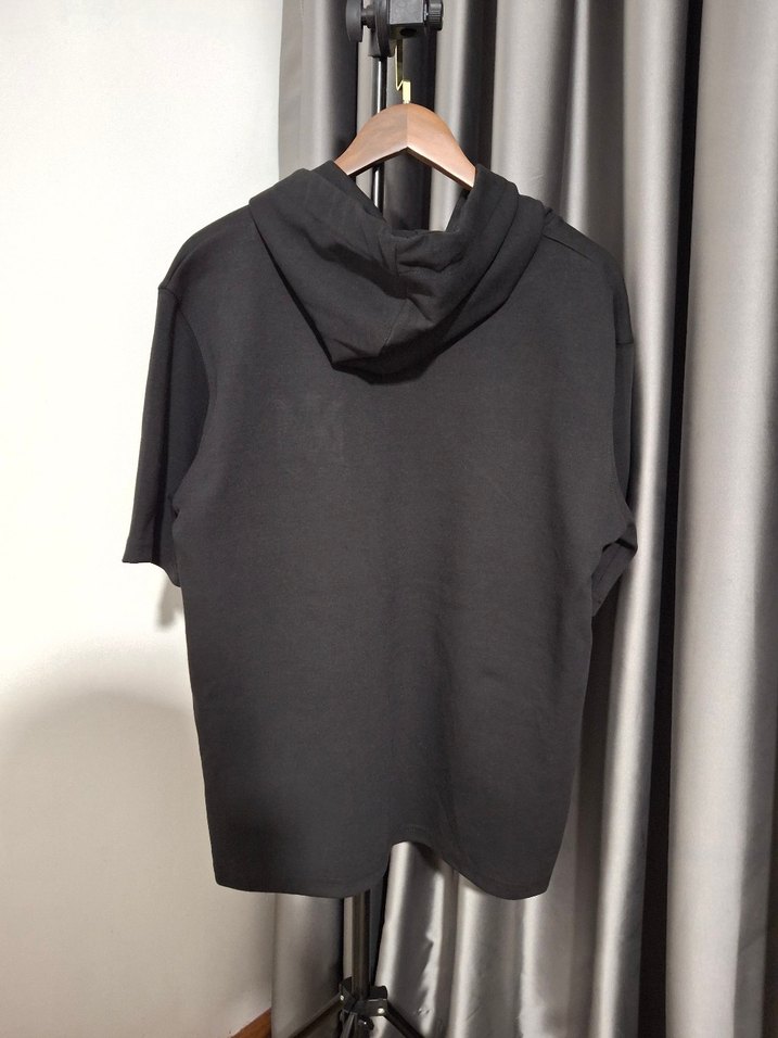 Siyah Baskılı Kısa Kollu Oversize şört takım - Görsel 3