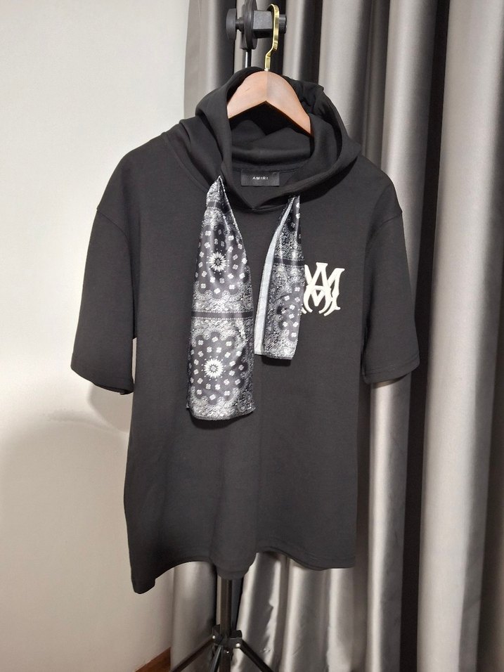 Siyah Baskılı Kısa Kollu Oversize şört takım - Görsel 2