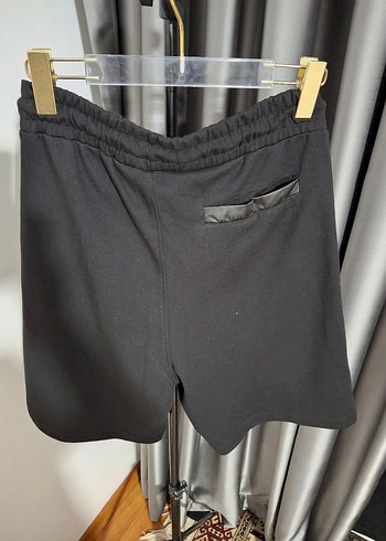 Siyah Oversize Pamuklu ŞORT TAKIM - Görsel 6