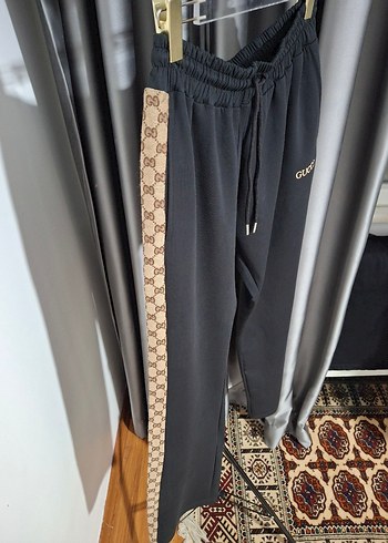 Zincir Detaylı Siyah erkek Eşofman Takımı - Görsel 4