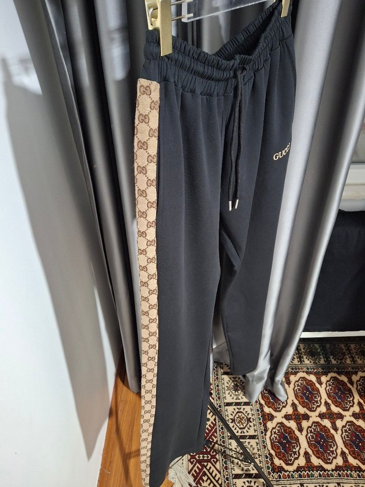 Zincir Detaylı Siyah erkek Eşofman Takımı - Görsel 4