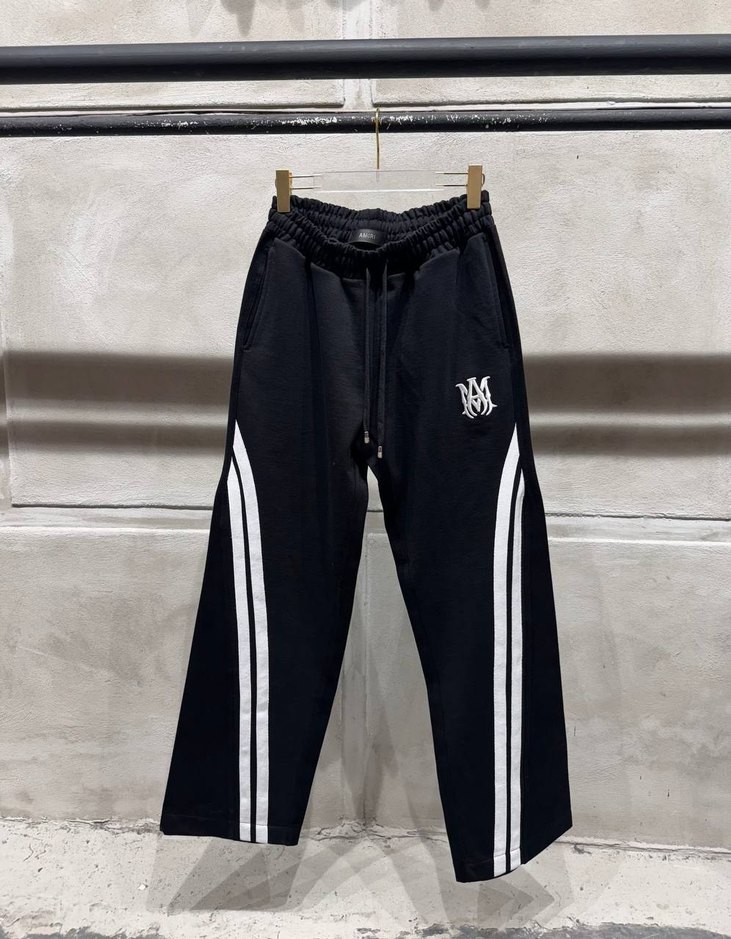 Siyah Rahat Kesim Bağcıklı Erkek Eşofman - Görsel 3