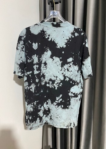 Erkek Gri Batik Desenli Kısa Kollu Tişört - Görsel 2