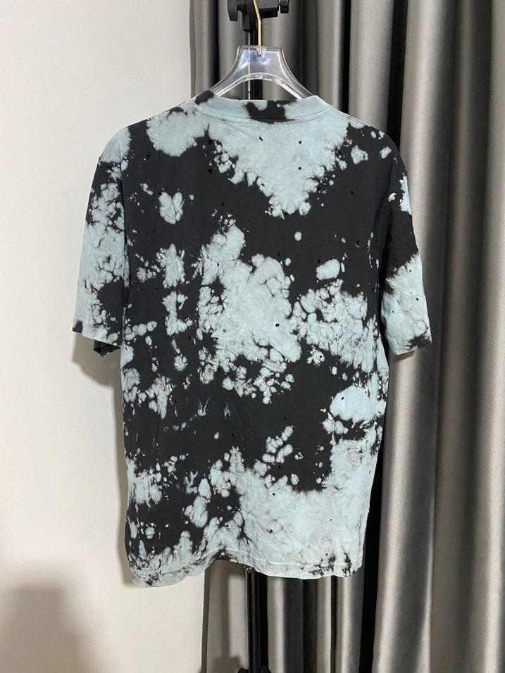 Erkek Gri Batik Desenli Kısa Kollu Tişört - Görsel 2