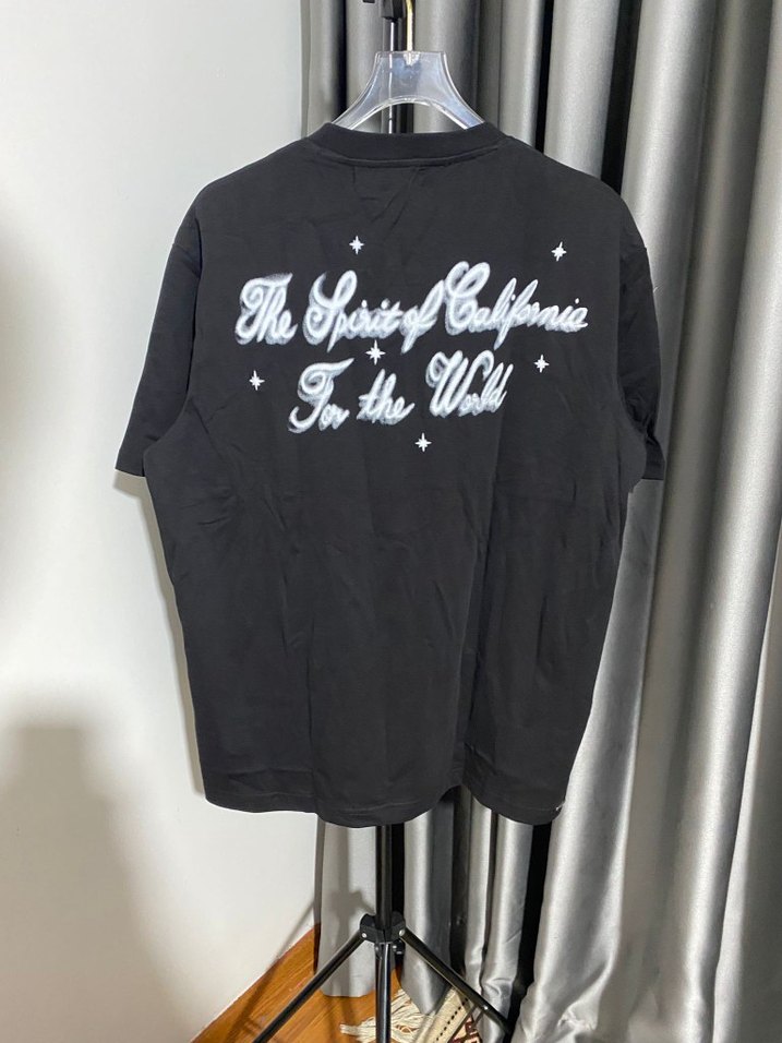 Siyah Baskılı Oversize Erkek Tişört - Görsel 2