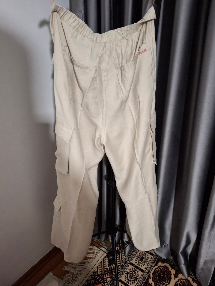 Erkek Beyaz Oversize Kısa Kollu Tişört - Görsel 5