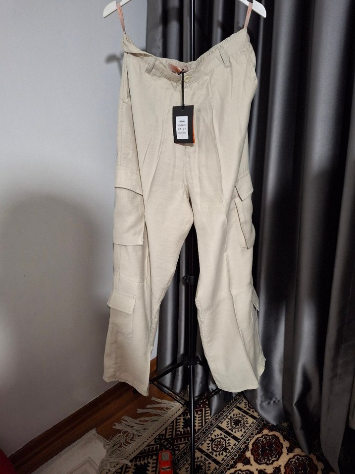 Erkek Beyaz Oversize Kısa Kollu Tişört - Görsel 2