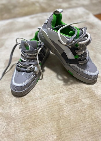 Gri Erkek Spor Ayakkabı - Laci Bağcıklı - Görsel 2