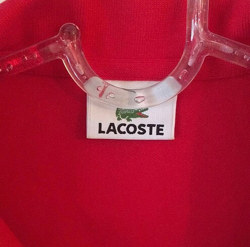 m Beden Kırmızı Lacoste Polo