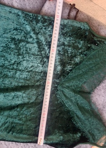 Yeşil Dantel Detaylı Midi Bohem Elbise - Görsel 5