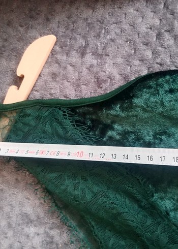 Yeşil Dantel Detaylı Midi Bohem Elbise - Görsel 6