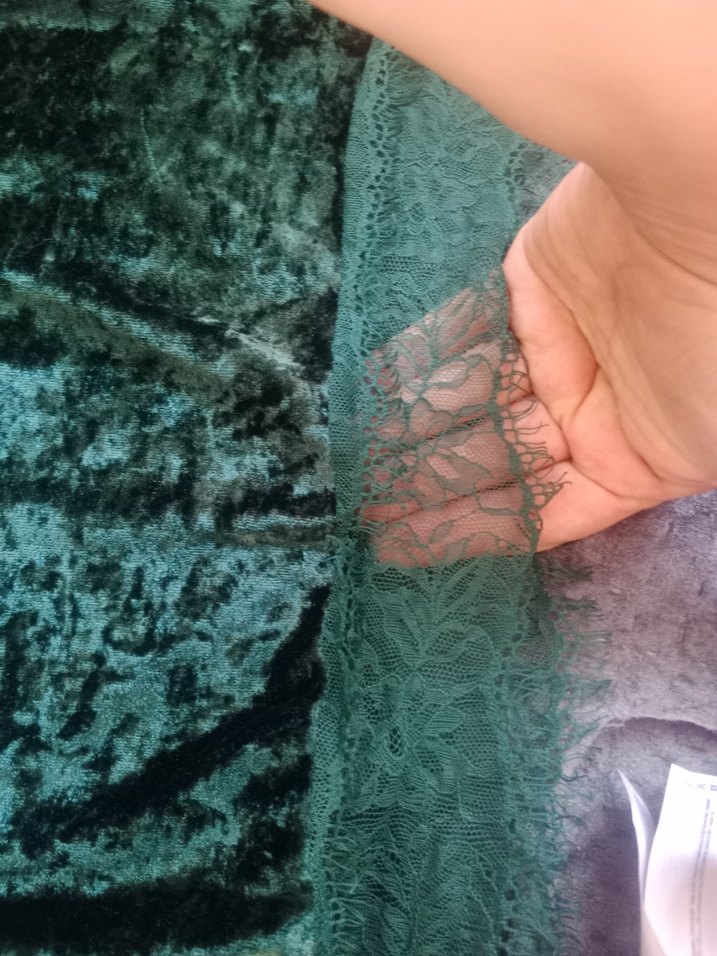 Yeşil Dantel Detaylı Midi Bohem Elbise - Görsel 3