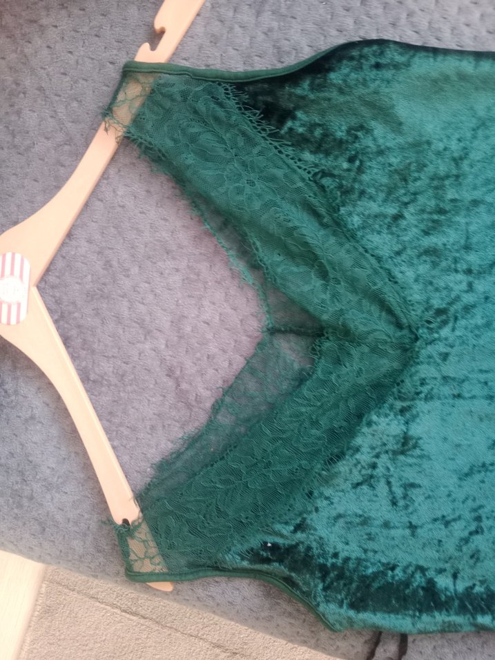 Yeşil Dantel Detaylı Midi Bohem Elbise - Görsel 2