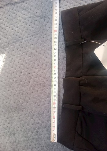 Düğmeli Kadın Gri Kumaş Pantolon - Görsel 6