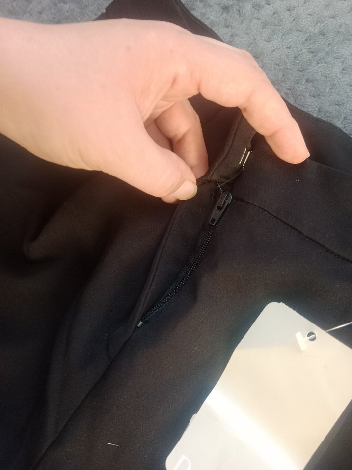 Düğmeli Kadın Gri Kumaş Pantolon - Görsel 4