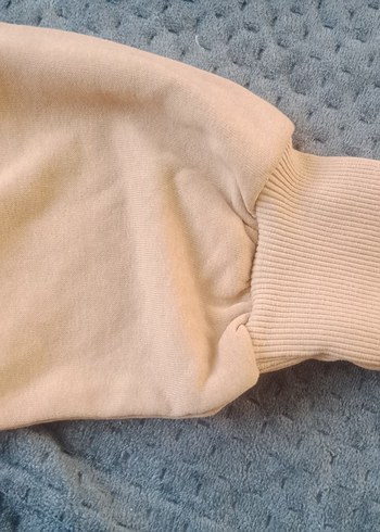 Bej Kadın Oversize Sweatshirt - Görsel 2