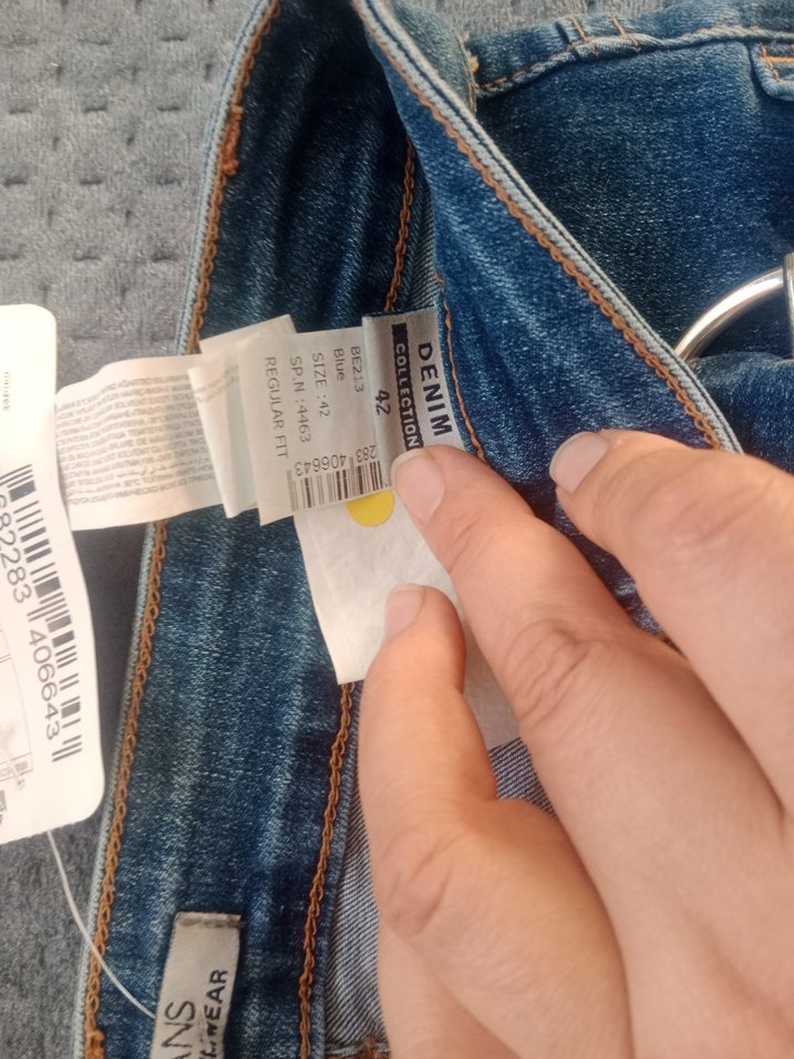 Kadın Mavi Kemerli Kısa Kot Şort - Görsel 4