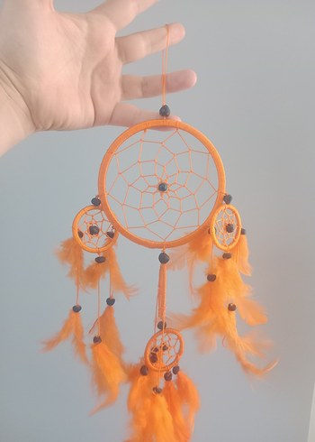 Turuncu Tüylerle Renkli Rüya Kapanı - Görsel 3